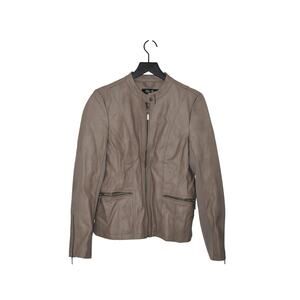 Mo-Ka Faux Tan Leather Jacket Size S